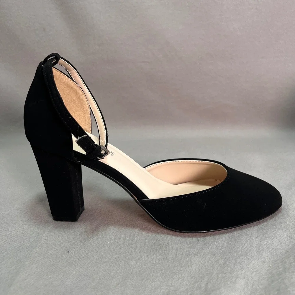Benjamin Walk Touch Ups Amanda Black Modern Classic Dressy Heels 7M‎